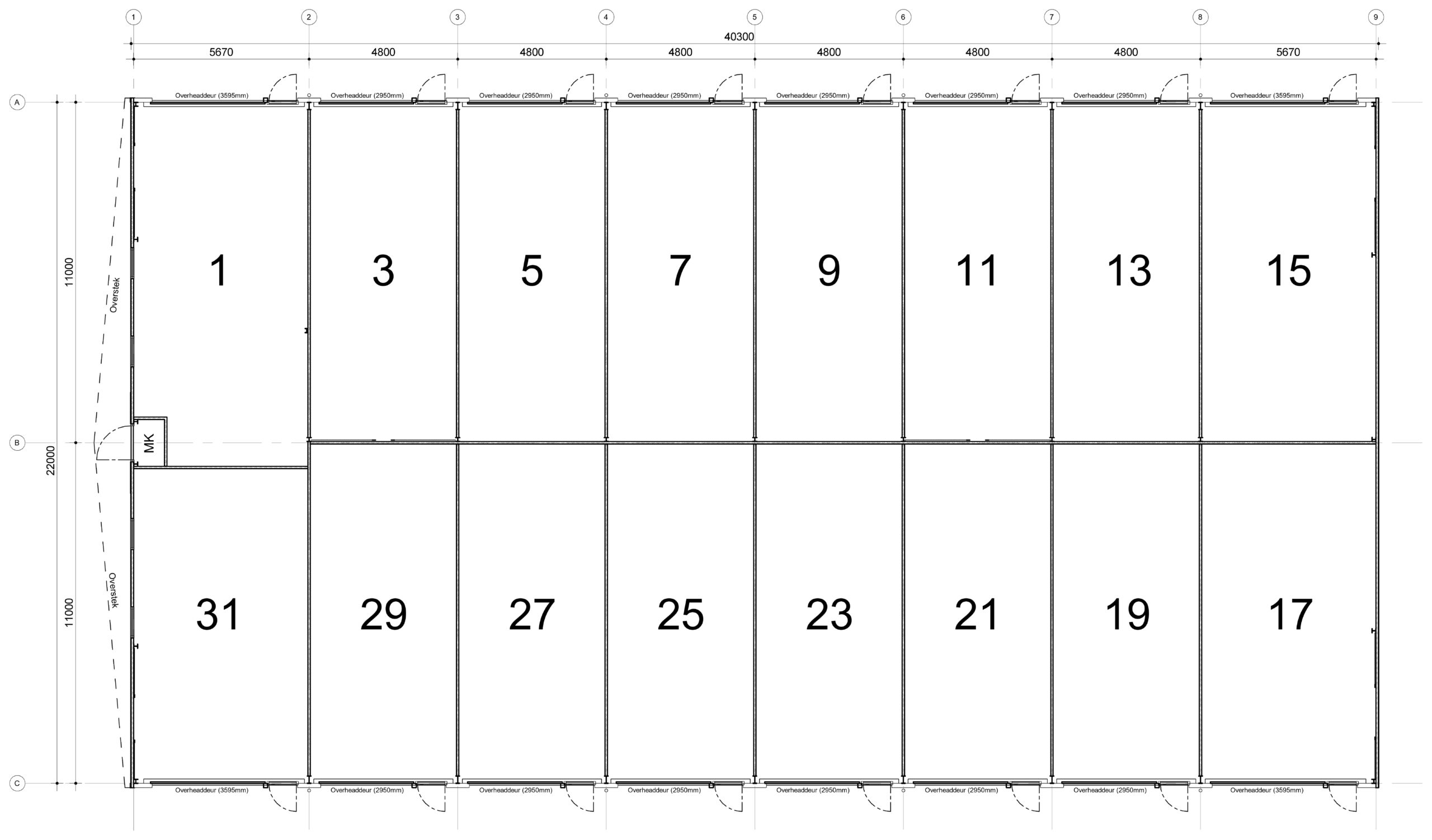 Pand 1 - Plattegrond